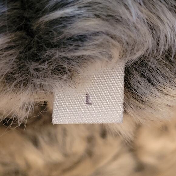 Fjall Nordic Design Faux Fur Wool Reversible Bison Jacket Womens Toggle Button L - Picture 10 of 10